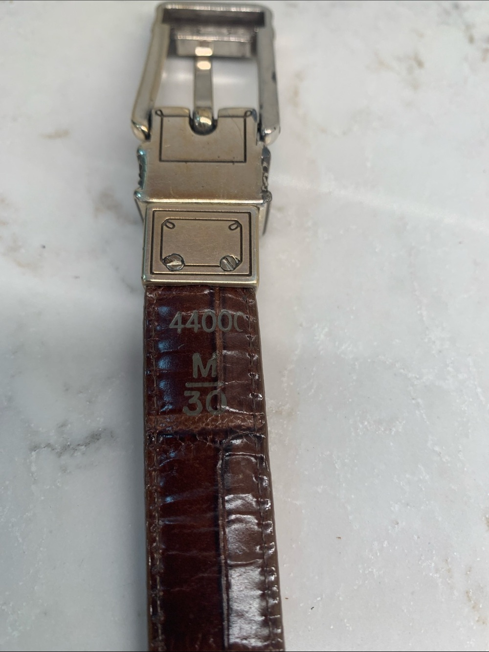 Brighton Reversible Brown Leather Belt with Ornate Silver Buckle Size M 30 - Picture 4 of 6
